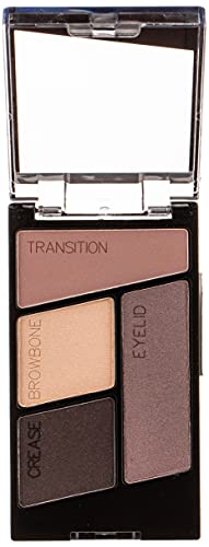 Wet n Wild, Color Icon Eyeshadow Quads, Eyeshadow Palette with Shiny and Matte Multicolor Eyeshadows, Long-Lasting and Easy-to-blend Formula, Silent Treatment